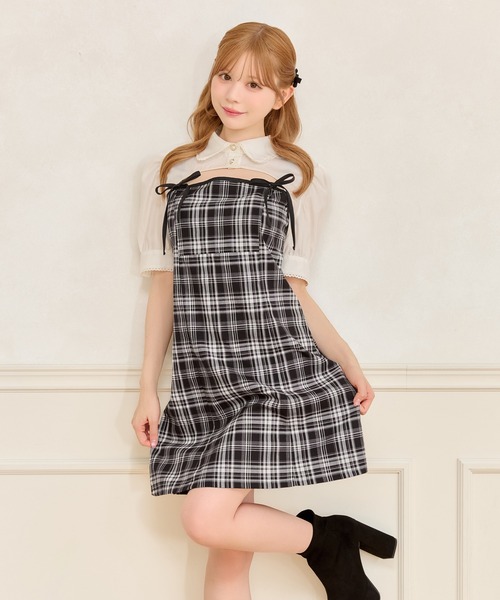 apres jour(アプレジュール)の「【SET着用可能】ダブルリボンミニキャミワンピース(ワンピース・レディース・ブラック/その他/ブラック系その他2/ボルドー/ピンク・フリー/X-LARGE)」の11枚目の写真