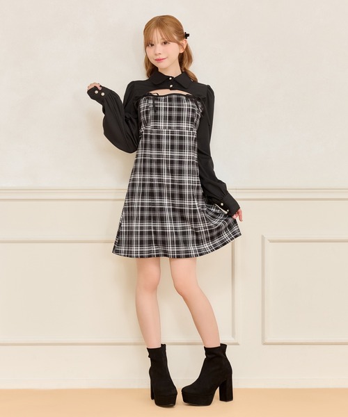 apres jour(アプレジュール)の「【SET着用可能】ダブルリボンミニキャミワンピース(ワンピース・レディース・ブラック/その他/ブラック系その他2/ボルドー/ピンク・フリー/X-LARGE)」の9枚目の写真