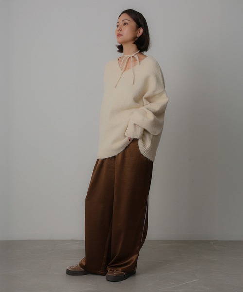 セール】サテンラインパンツ（その他パンツ）｜Floran（フローラン）の