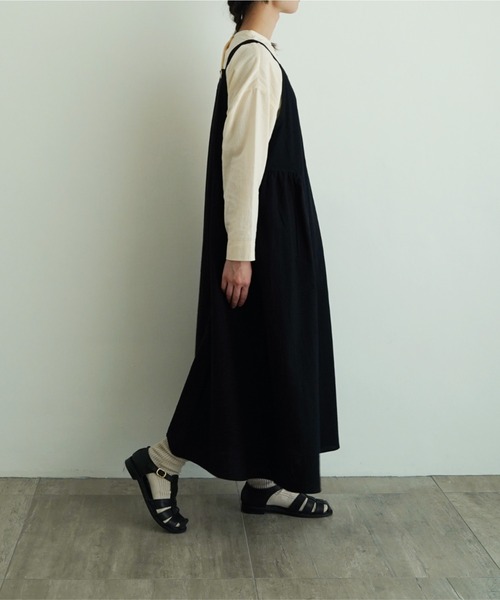 オオカミとフクロウ フクロウと草むらのビーバーのスー リネン ワンピース 中古・古着通販】オオカミとフクロウ (オオカミトフクロウ