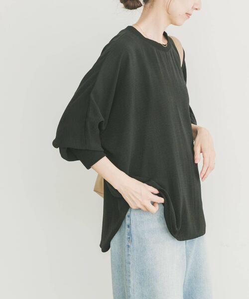 ITEMS URBANRESEARCH（アイテムズ アーバンリサーチ）の「リブドルマンブラウス（シャツ/ブラウス・レディース・ブラック/ホワイト/レッド系その他・FREE）」の9枚目の写真