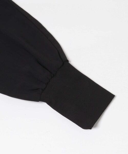 ITEMS URBANRESEARCH（アイテムズ アーバンリサーチ）の「リブドルマンブラウス（シャツ/ブラウス・レディース・ブラック/ホワイト/レッド系その他・FREE）」の5枚目の写真