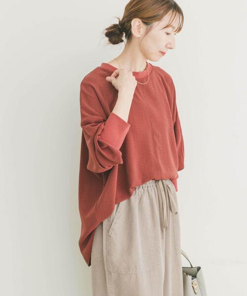 ITEMS URBANRESEARCH（アイテムズ アーバンリサーチ）の「リブドルマンブラウス（シャツ/ブラウス・レディース・ブラック/ホワイト/レッド系その他・FREE）」の19枚目の写真