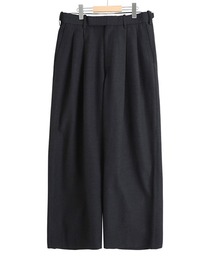 marka（マーカ）の「marka / マーカ：TWO TUCK BAGGY TROUSERS -TUMBLED WOOL SERGE-：M25C12PT01C[COR]（スラックス・メンズ）」