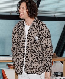mcg3701-leopard boa cardigan カーディガン(NR25W-03)