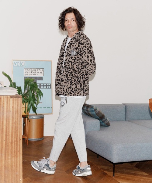No Rain No Rainbow(ノーレインノーレインボー)の「mcg3701-leopard boa cardigan カーディガン(NR25W-03)(カーディガン/ボレロ・メンズ・レオパード/アニマル・S/M/L/XL)」の6枚目の写真