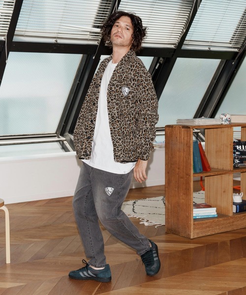 No Rain No Rainbow(ノーレインノーレインボー)の「mcg3701-leopard boa cardigan カーディガン(NR25W-03)(カーディガン/ボレロ・メンズ・レオパード/アニマル・S/M/L/XL)」の12枚目の写真