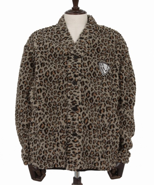 No Rain No Rainbow(ノーレインノーレインボー)の「mcg3701-leopard boa cardigan カーディガン(NR25W-03)(カーディガン/ボレロ・メンズ・レオパード/アニマル・S/M/L/XL)」の15枚目の写真