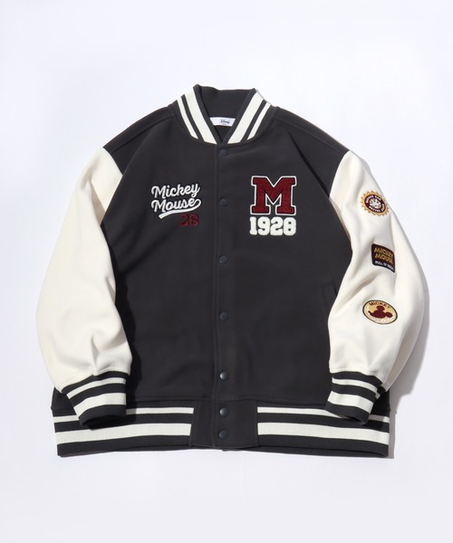 セール】Disney（ディズニー）フリース スウェット スタジャン/ライト