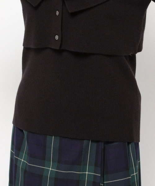 LOWRYS FARM(ローリーズファーム)の「フリル2PニットLS 577213(ニット/セーター・レディース・ブラック/ベージュ/ブラウン・FREE)」の10枚目の写真