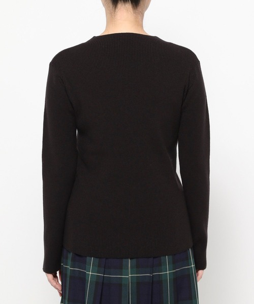 LOWRYS FARM(ローリーズファーム)の「フリル2PニットLS 577213(ニット/セーター・レディース・ブラック/ベージュ/ブラウン・FREE)」の14枚目の写真