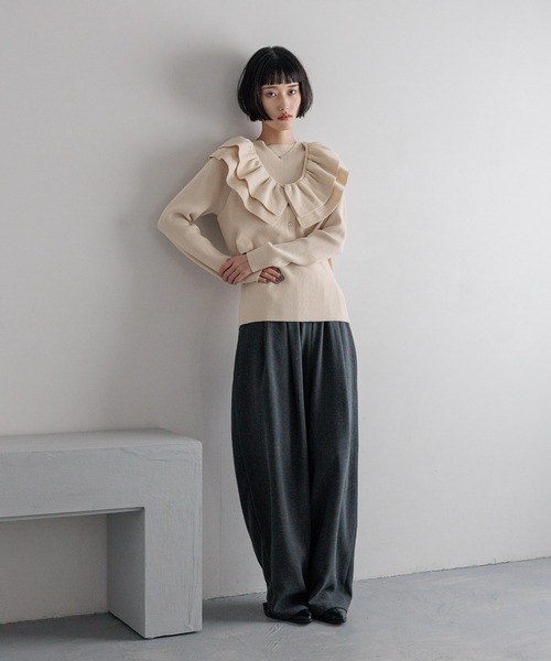 セール】フリル2PニットLS 577213（ニット/セーター）｜LOWRYS