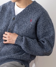 U.S. POLO ASSN.（ユーエスポロアッスン）の「【U.S. POLO ASSN.】ワンポイントロゴ ポニー刺繍 メランジカーディガン CARDIGAN（カーディガン/ボレロ）」