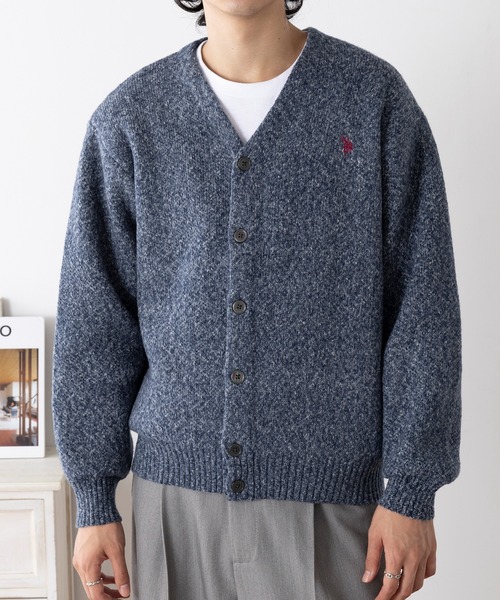 U.S. POLO ASSN.(ユーエスポロアッスン)の「【U.S. POLO ASSN.】ワンポイントロゴ ポニー刺繍 メランジカーディガン CARDIGAN(カーディガン/ボレロ・レディース・オートミール/グレー/ブラック/ネイビー/カーキ/ワイン・S/M/L)」の20枚目の写真