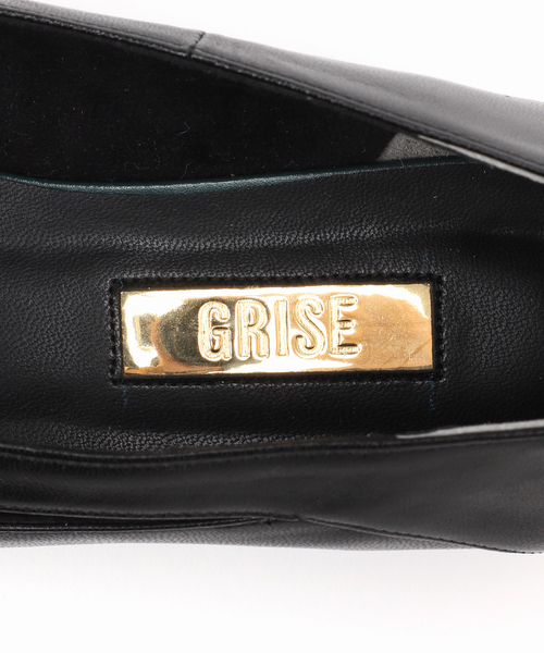 GRISEレザーARTYサイドカットパンプス（パンプス）｜GRISE