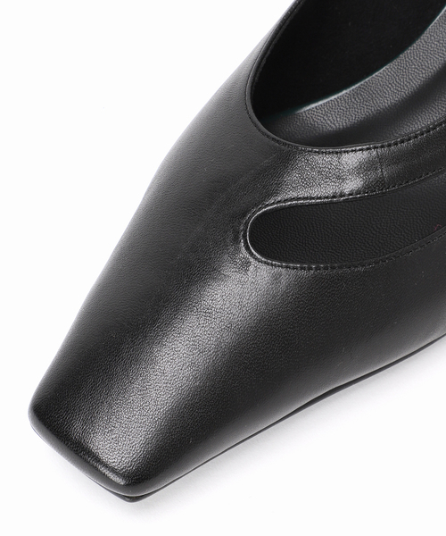 GRISEレザーARTYサイドカットパンプス GRISEレザーARTYサイドカットパンプス（パンプス）｜GRISE