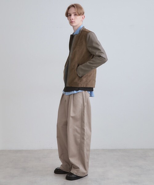 tk.TAKEO KIKUCHI（ティーケータケオキクチ）の「シングルレザー調ブルゾン（ブルゾン・メンズ・ブラック/ブラック系/ダークブラウン系・04/03/02）」の16枚目の写真