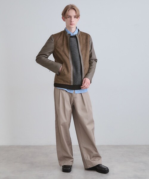 tk.TAKEO KIKUCHI（ティーケータケオキクチ）の「シングルレザー調ブルゾン（ブルゾン・メンズ・ブラック/ブラック系/ダークブラウン系・04/03/02）」の17枚目の写真