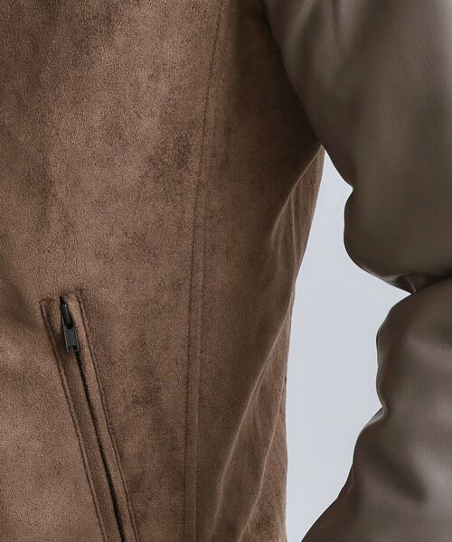 tk.TAKEO KIKUCHI（ティーケータケオキクチ）の「シングルレザー調ブルゾン（ブルゾン・メンズ・ブラック/ブラック系/ダークブラウン系・04/03/02）」の18枚目の写真