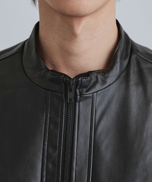 tk.TAKEO KIKUCHI（ティーケータケオキクチ）の「シングルレザー調ブルゾン（ブルゾン・メンズ・ブラック/ブラック系/ダークブラウン系・04/03/02）」の22枚目の写真