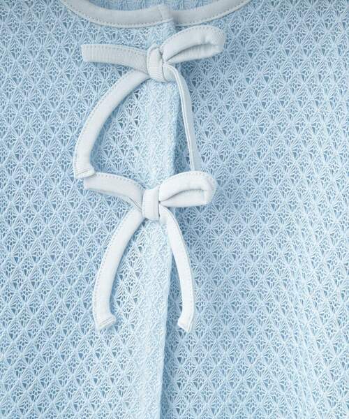 SHOO・LA・RUE（シューラルー）の「【100-150cm】レースニットソーカーディガン（カーディガン/ボレロ・キッズ・ホワイト/サックスブルー・10/11/12/13/14/15 ）」の8枚目の写真