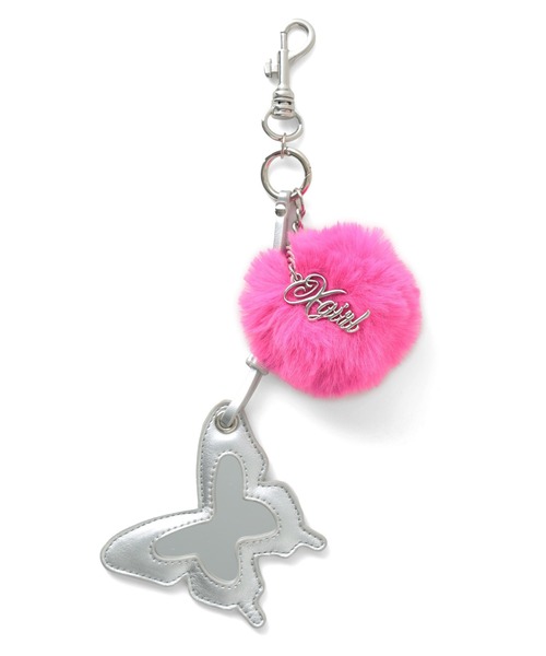 X-girl（エックスガール）の「MIRROR AND LOGO KEY CHARM（キーホルダー・レディース・シルバー/ゴールド・ONE SIZE）」の6枚目の写真