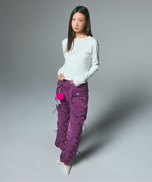 X-girl（エックスガール）の「MIRROR AND LOGO KEY CHARM（キーホルダー・レディース・シルバー/ゴールド・ONE SIZE）」の4枚目の写真