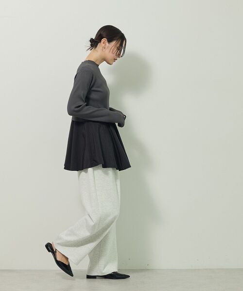 ELENCARE DUE(エレンカーレデュエ)の「・ELENCARE DUE コクーンイージーパンツ(その他パンツ・レディース・チャコールグレー/ホワイト系その他/ブラック/カーキ・FREE)」の6枚目の写真