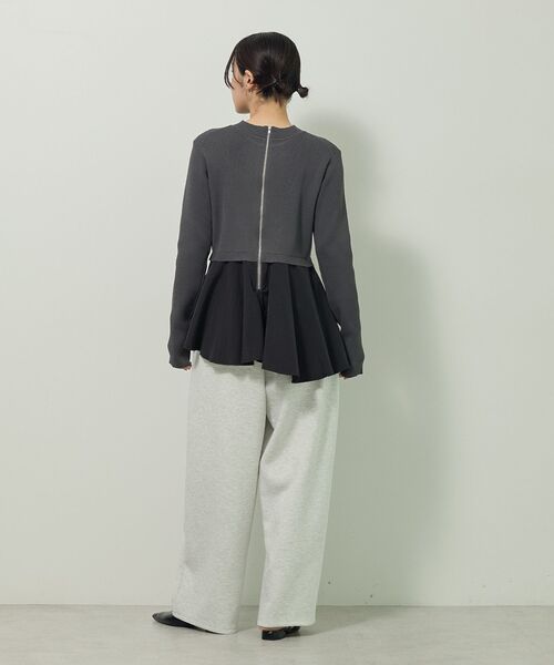 ELENCARE DUE(エレンカーレデュエ)の「・ELENCARE DUE コクーンイージーパンツ(その他パンツ・レディース・チャコールグレー/ホワイト系その他/ブラック/カーキ・FREE)」の7枚目の写真