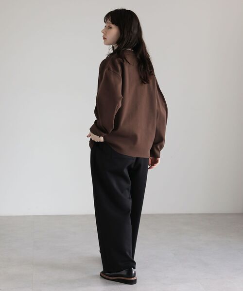 ELENCARE DUE(エレンカーレデュエ)の「・ELENCARE DUE コクーンイージーパンツ(その他パンツ・レディース・チャコールグレー/ホワイト系その他/ブラック/カーキ・FREE)」の15枚目の写真