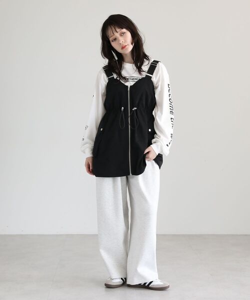 ELENCARE DUE(エレンカーレデュエ)の「・ELENCARE DUE コクーンイージーパンツ(その他パンツ・レディース・チャコールグレー/ホワイト系その他/ブラック/カーキ・FREE)」の16枚目の写真