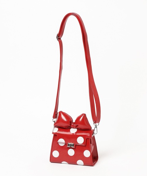 LOWRYS FARM（ローリーズファーム）の「ＦＬドットリボンＢＡＧ　587938（ショルダーバッグ・キッズ・レッド/ピンク/ホワイト/ブラック・FREE）」の12枚目の写真