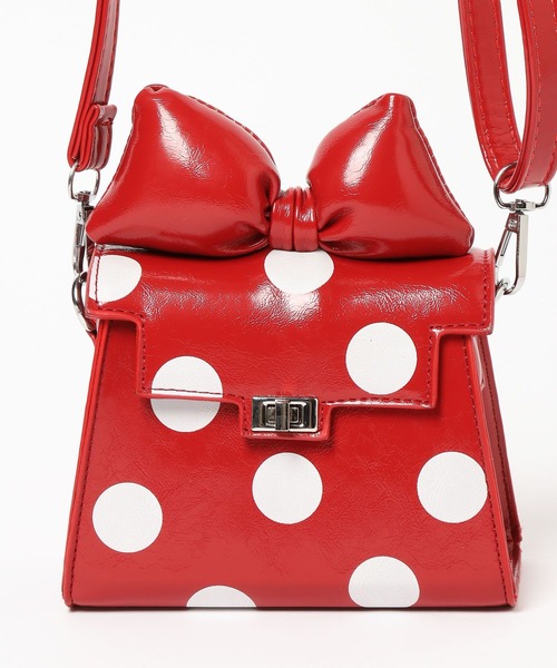 LOWRYS FARM（ローリーズファーム）の「ＦＬドットリボンＢＡＧ　587938（ショルダーバッグ・キッズ・レッド/ピンク/ホワイト/ブラック・FREE）」の5枚目の写真