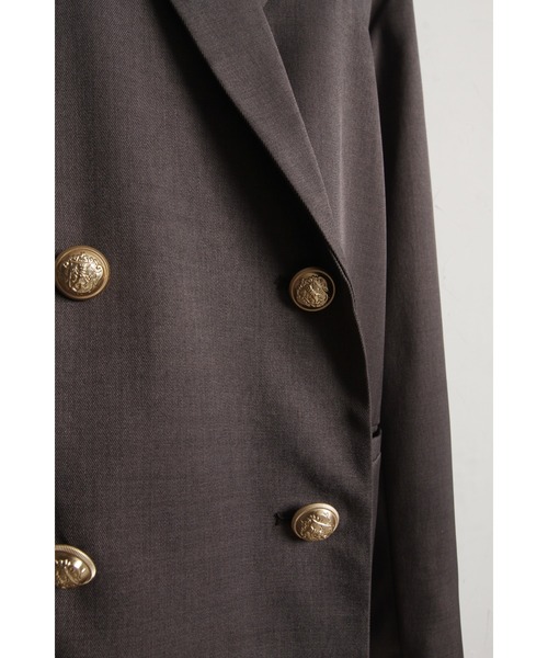 &. NOSTALGIA（アンドドットノスタルジア）の「ツイルゴールドボタンブレザー（テーラードジャケット・レディース・グレー/ネイビー・M）」の19枚目の写真