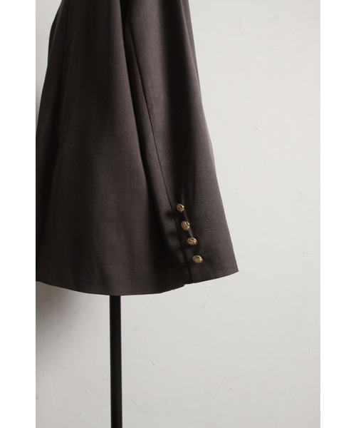 &. NOSTALGIA（アンドドットノスタルジア）の「ツイルゴールドボタンブレザー（テーラードジャケット・レディース・グレー/ネイビー・M）」の20枚目の写真