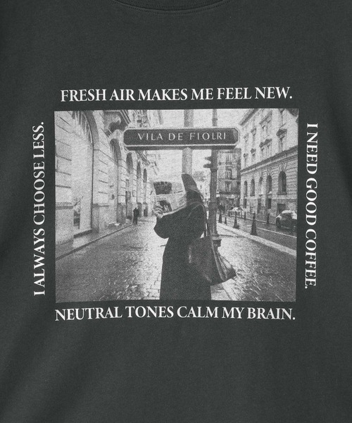 LOWRYS FARM（ローリーズファーム）の「アソートフォトＬＳ　595331（Tシャツ/カットソー・レディース・チャコールグレー/オフホワイト/アイボリー・FREE）」の19枚目の写真