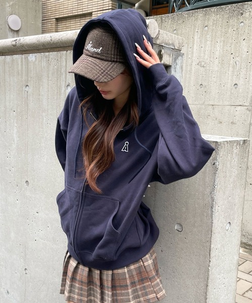 セール】【UNISEX】ALAND／ワッペンジップパーカー（パーカー）｜ALAND