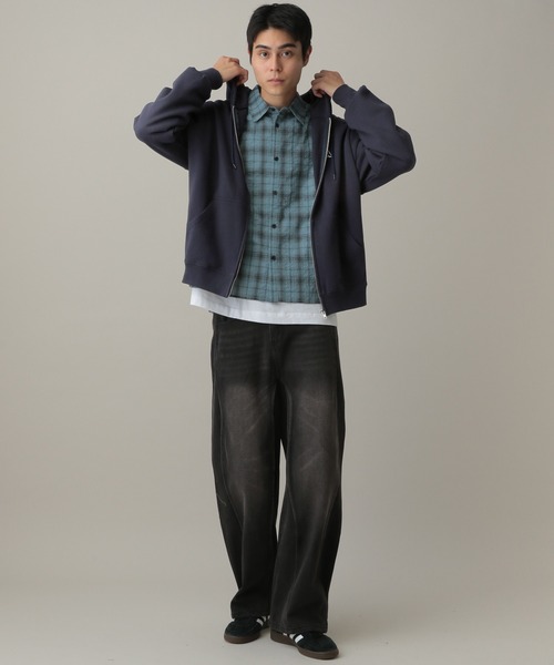 ALAND(エーランド)の「【UNISEX】ALAND/ワッペンジップパーカー(パーカー・レディース・ネイビー/ブラック/ライトグレー・MEDIUM/LARGE)」の22枚目の写真
