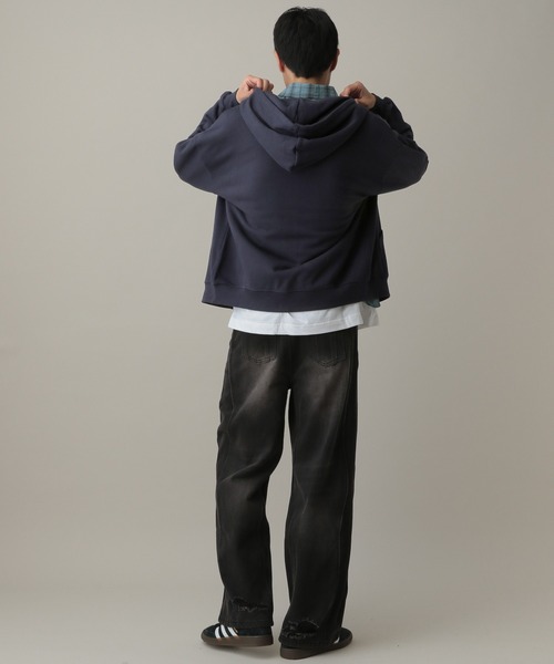 ALAND(エーランド)の「【UNISEX】ALAND/ワッペンジップパーカー(パーカー・レディース・ネイビー/ブラック/ライトグレー・MEDIUM/LARGE)」の16枚目の写真