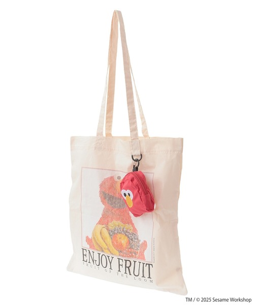 FRUIT OF THE LOOM（フルーツオブザルーム）の「セサミストリートミーツオブザルーム バッグ（トートバッグ・レディース・ネイビー/アイボリー・FREE）」の15枚目の写真