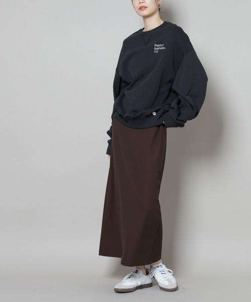 NANO universe（ナノユニバース）の「サカリバナロースカート(セットアップ可)（スカート・レディース・ブラック/ブラウン/ベージュ・FREE）」の2枚目の写真