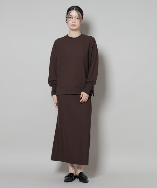 NANO universe（ナノユニバース）の「サカリバナロースカート(セットアップ可)（スカート・レディース・ブラック/ブラウン/ベージュ・FREE）」の11枚目の写真