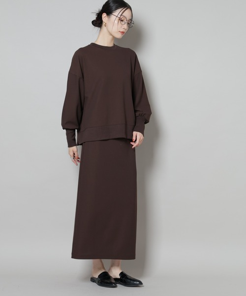 NANO universe（ナノユニバース）の「サカリバナロースカート(セットアップ可)（スカート・レディース・ブラック/ブラウン/ベージュ・FREE）」の10枚目の写真