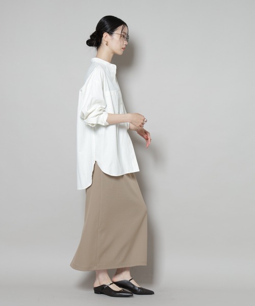 NANO universe（ナノユニバース）の「サカリバナロースカート(セットアップ可)（スカート・レディース・ブラック/ブラウン/ベージュ・FREE）」の20枚目の写真