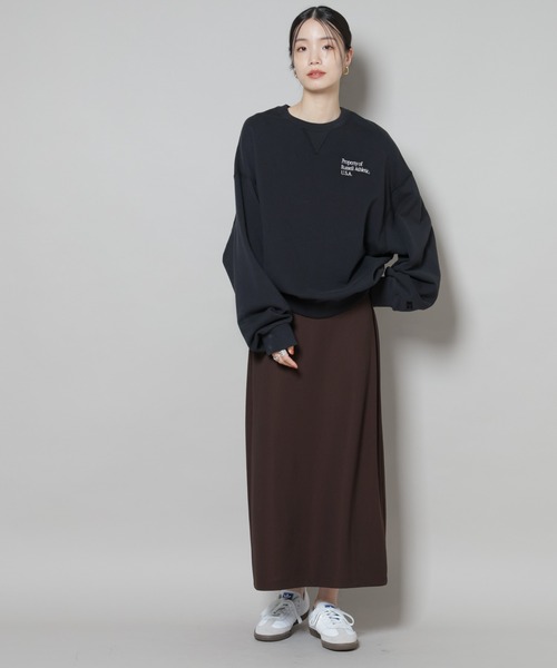 NANO universe（ナノユニバース）の「サカリバナロースカート(セットアップ可)（スカート・レディース・ブラック/ブラウン/ベージュ・FREE）」の17枚目の写真