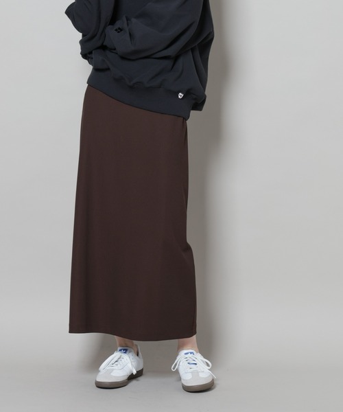 NANO universe（ナノユニバース）の「サカリバナロースカート(セットアップ可)（スカート・レディース・ブラック/ブラウン/ベージュ・FREE）」の18枚目の写真