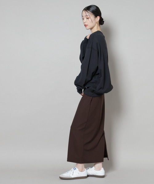 NANO universe（ナノユニバース）の「サカリバナロースカート(セットアップ可)（スカート・レディース・ブラック/ブラウン/ベージュ・FREE）」の15枚目の写真