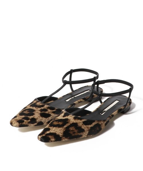 ESTNATION（エストネーション）の「BRENTELLA / レオパードストライプパンプス（パンプス・レディース・クリアブラウン・36/37）」の4枚目の写真