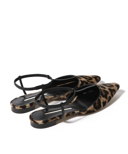 ESTNATION（エストネーション）の「BRENTELLA / レオパードストライプパンプス（パンプス・レディース・クリアブラウン・36/37）」の6枚目の写真