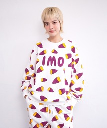 PUNYUS | 【新サイズ】フード総柄スウェット（IMO・KAKI)(スウェット)